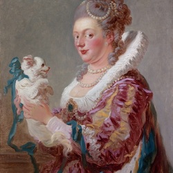 Jigsaw puzzle: Lady with a dog