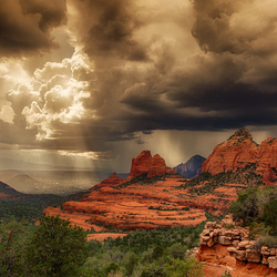 Jigsaw puzzle: Thunderstorm in Arizona
