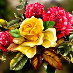 Jigsaw puzzle: Beautiful bouquet