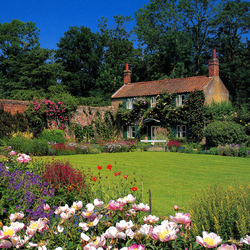 Jigsaw puzzle: A house and a garden