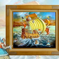 Jigsaw puzzle: Ship of Fools