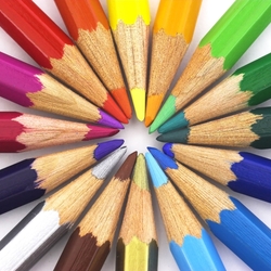 Jigsaw puzzle: Pencils in a circle