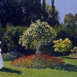 Jigsaw puzzle: Woman in the garden
