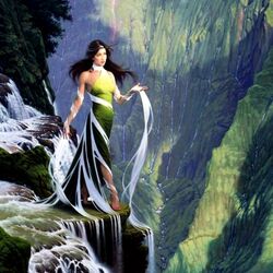 Jigsaw puzzle: Waterfall goddess