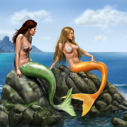 Jigsaw puzzle: Two mermaids