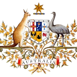 Jigsaw puzzle: Coat of arms of Australia