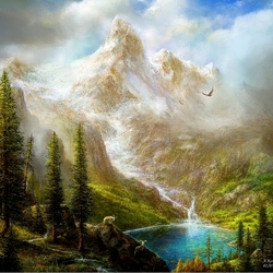 Jigsaw puzzle: Among the mountains