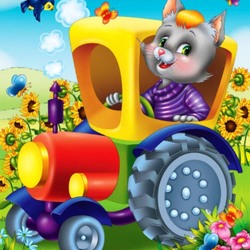 Jigsaw puzzle: Tractor driver