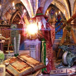 Jigsaw puzzle: Wizard's laboratory
