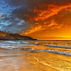 Jigsaw puzzle: Sunset over the sea