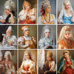 Jigsaw puzzle: Russian beauties