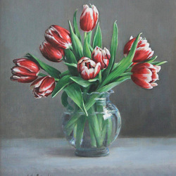 Jigsaw puzzle: Bouquet of tulips