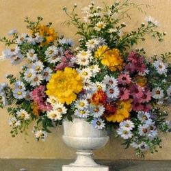 Jigsaw puzzle: Bouquet with daisies
