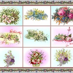 Jigsaw puzzle: Vintage flowers