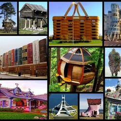 Jigsaw puzzle: Unusual houses
