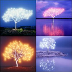Jigsaw puzzle: Glowing trees