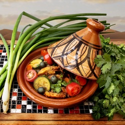 Jigsaw puzzle: Vegetable dish