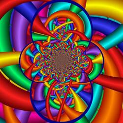 Jigsaw puzzle: Tubular fractal