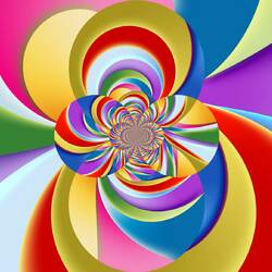 Jigsaw puzzle: Colored circles