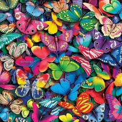 Jigsaw puzzle: Butterfly carpet