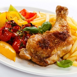 Jigsaw puzzle: Chicken with potatoes