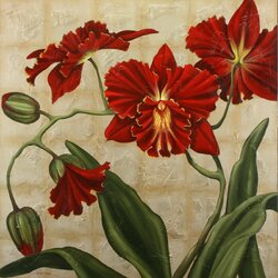 Jigsaw puzzle: Red orchids