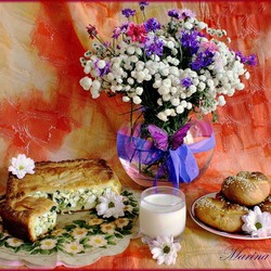 Jigsaw puzzle: Still life with pie