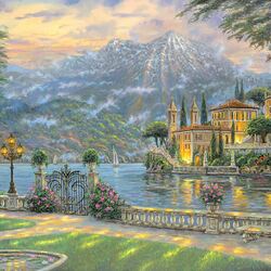 Jigsaw puzzle: Villa on Lake Como