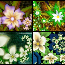 Jigsaw puzzle: Dance of flowers