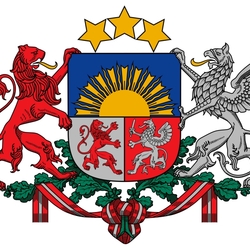 Jigsaw puzzle: Coat of arms of Latvia