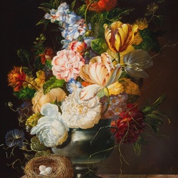Jigsaw puzzle: Bouquet with a nest