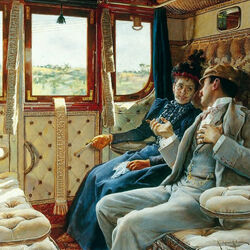 Jigsaw puzzle: In the compartment