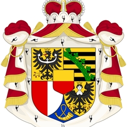 Jigsaw puzzle: Coat of arms of the Principality of Liechtenstein