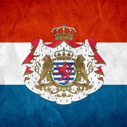 Jigsaw puzzle: Flag and coat of arms of Luxembourg