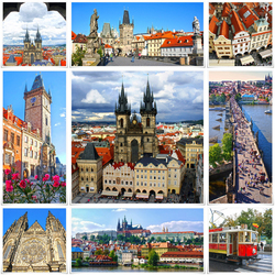 Jigsaw puzzle: Prague landmarks
