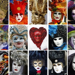 Jigsaw puzzle: Venetian masks