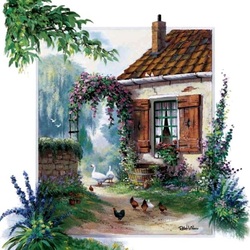 Jigsaw puzzle: In the courtyard