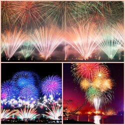 Jigsaw puzzle: Fireworks Festival in Moscow