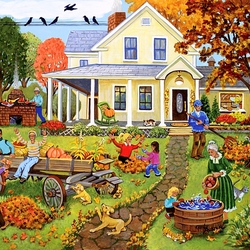Jigsaw puzzle: Autumn cleaning