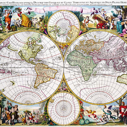 Jigsaw puzzle: Old map