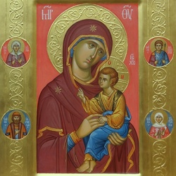 Jigsaw puzzle:  Icon of the Most Holy Theotokos 