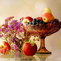Jigsaw puzzle: A bowl of fruit