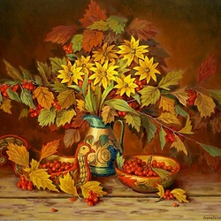 Jigsaw puzzle: Autumn bouquet