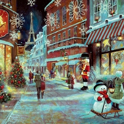 Jigsaw puzzle: Christmas in Paris