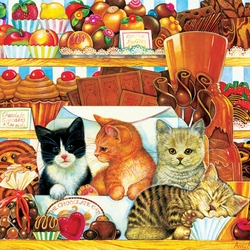 Jigsaw puzzle: Kittens in the store
