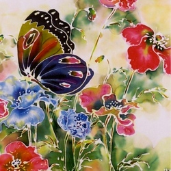 Jigsaw puzzle:  Butterflies and flowers