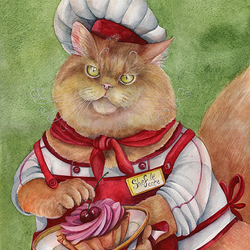 Jigsaw puzzle: Chef cat
