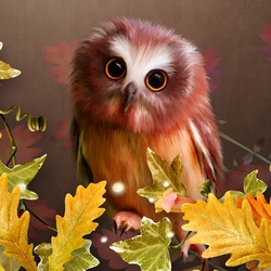 Jigsaw puzzle: Autumn color owl