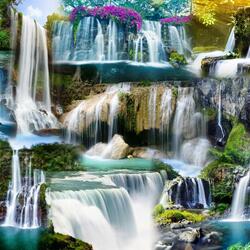 Jigsaw puzzle: Waterfalls