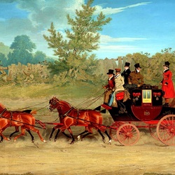 Jigsaw puzzle: Royal mail on a country road